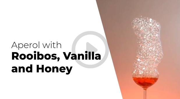 Recipe with VOM Edible Cloud o2 - Aperol with Rooibos infusion
