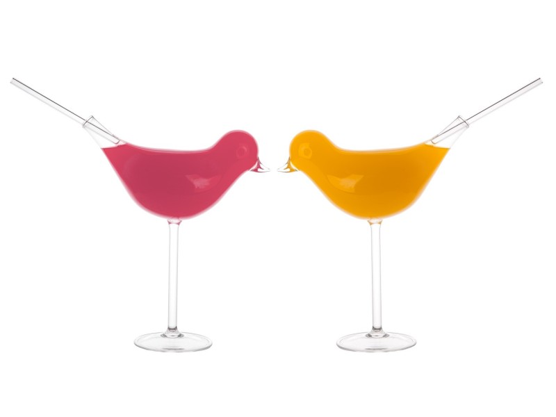 Bird Shaped Cocktail Glass, Cocktail Cup Birds, Glass Cocktail Cup