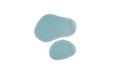 Plaque de verre Cadaqués bleu XL