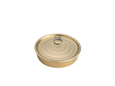 Round tin can with lid XS Retail 5 pcs