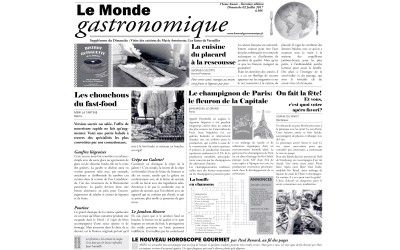 Papel Periódico Le Monde Gastronomique