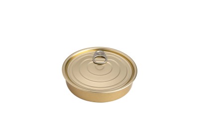 Round tin can with lid XS Retail 5 pcs